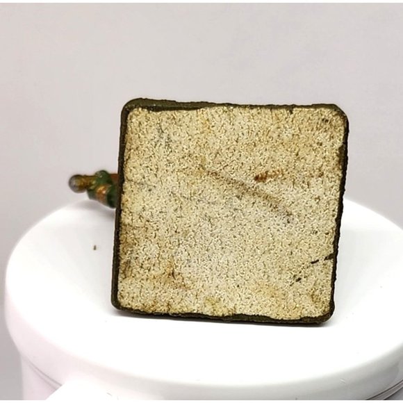 Vintage Orc Rare Stone Made Ogre Warrior With Spider Embossed Shield And Weapon - Picture 3 of 16